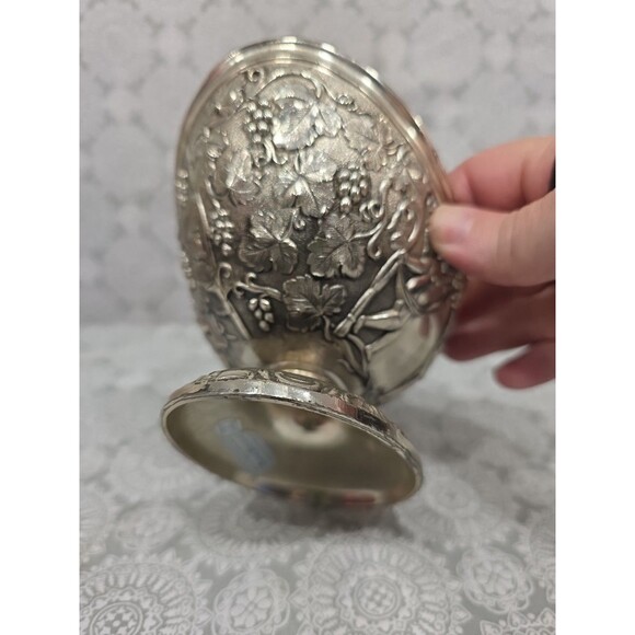 Vintage‎ Corbelle & Co Silverplate Goldwash Handled Basket Dish Opulance 60's - Picture 3 of 7